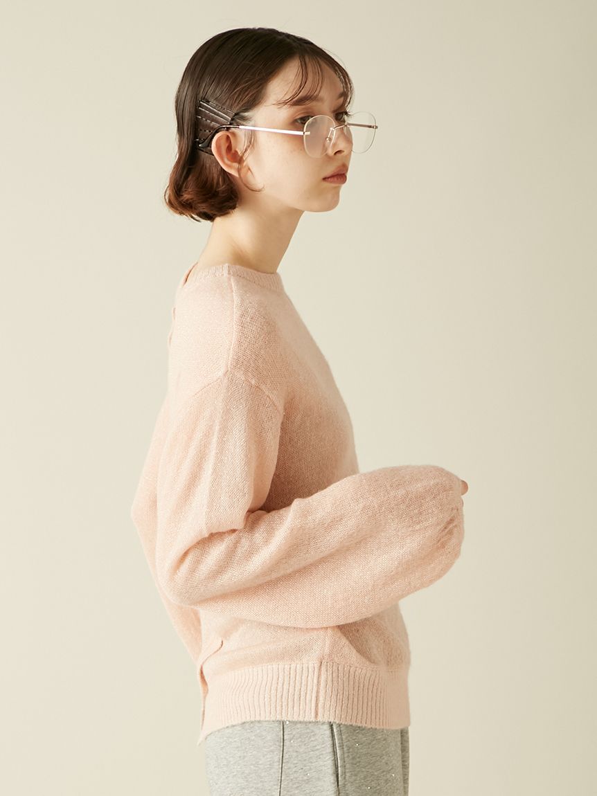 LILY BROWN「2wayシアーモヘアニットトップス」|ニット・セーター|