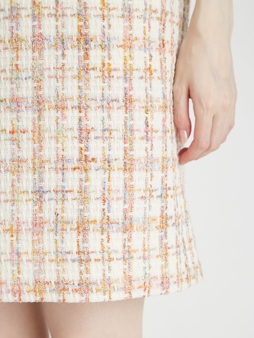 CELFORD「ハーフスリーブツイードミニワンピース」|ワンピース|