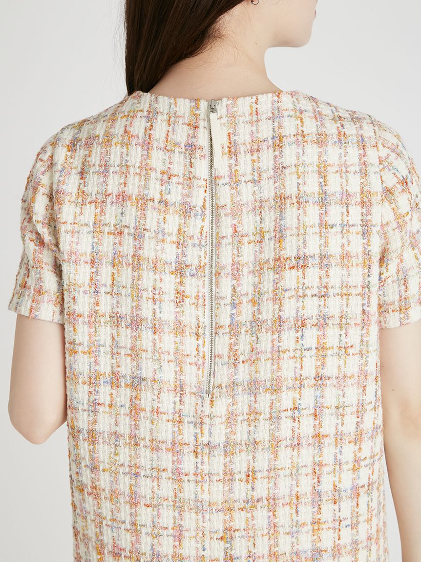 CELFORD「ハーフスリーブツイードミニワンピース」|ワンピース|