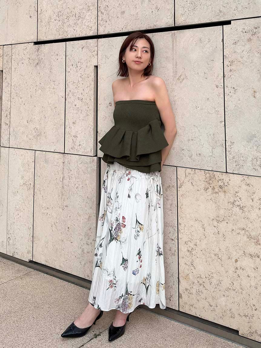 styling/「ラッフルニットベアトップ」|ベスト・ジレ|