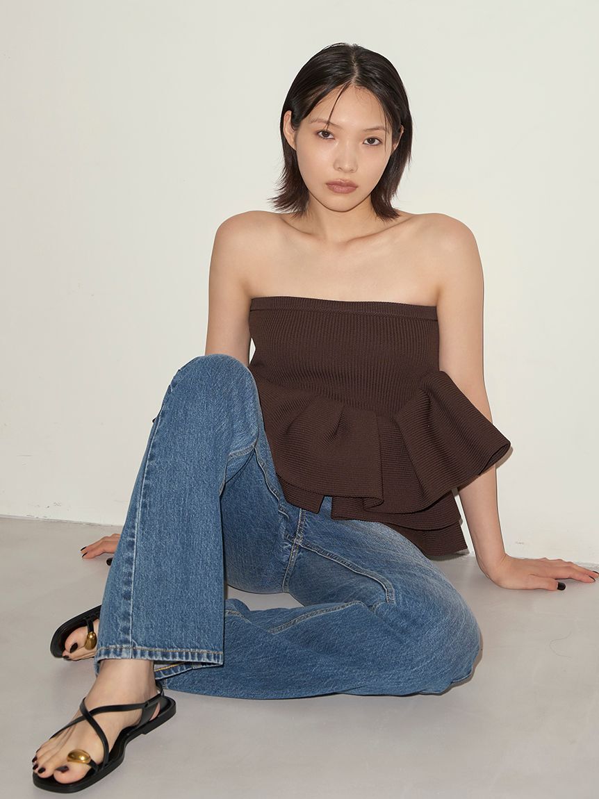 styling/「ラッフルニットベアトップ」|ベスト・ジレ|