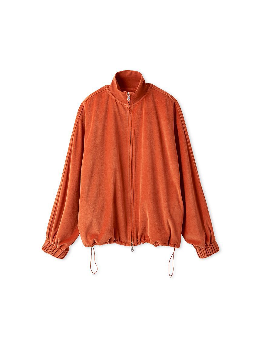 styling/「【セットアップ対応】ジップアップベロアブルゾン」|ブルゾン・スタジャン|