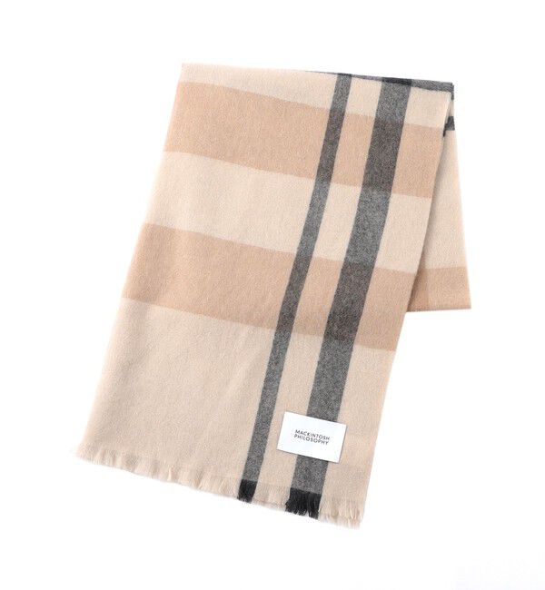 MACKINTOSH PHILOSOPHY「ウォッシャブルカシミヤカラーブロックストール」|ストール|