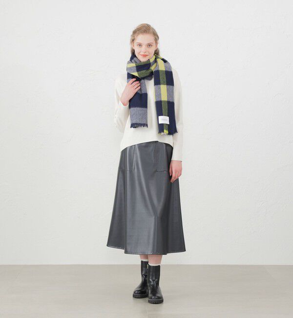 MACKINTOSH PHILOSOPHY「ウォッシャブルカシミヤカラーブロックストール」|ストール|