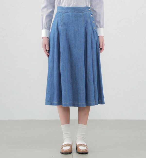 MACKINTOSH PHILOSOPHY「コットンリネンデニムスカート」|スカート|