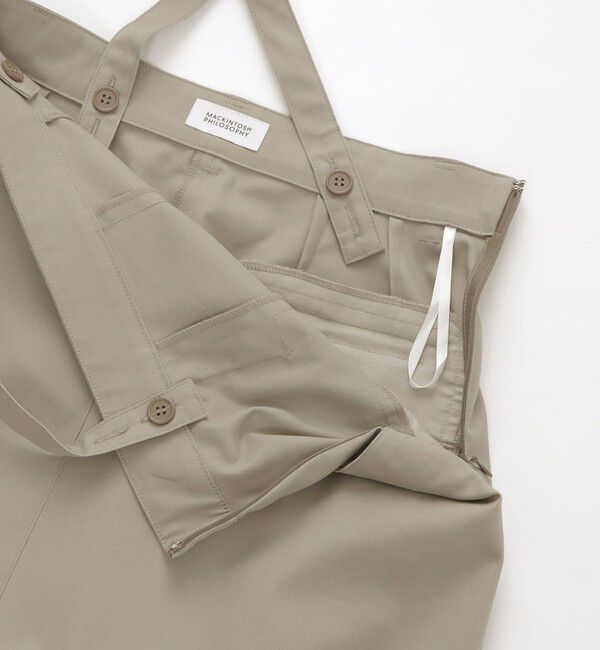 MACKINTOSH PHILOSOPHY「ソフトギャバジンサスペンダースカート」|スカート|