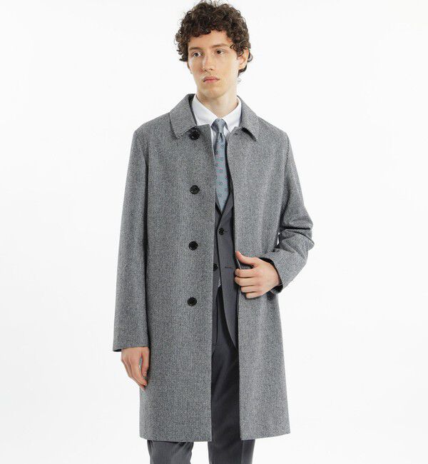 MACKINTOSH PHILOSOPHY「【WEB&一部店舗限定】CANONICO フランネル WELLINGTON（ウェリントン）」|ステンカラーコート|チャコールグレー