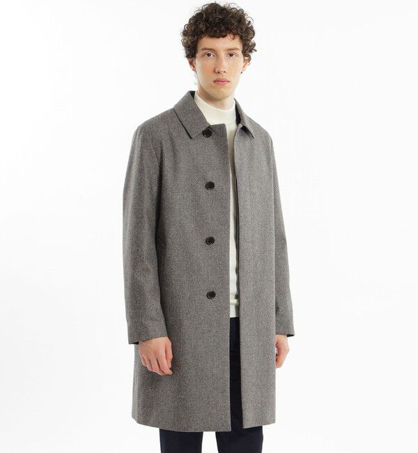 MACKINTOSH PHILOSOPHY「【WEB&一部店舗限定】CANONICO フランネル WELLINGTON（ウェリントン）」|ステンカラーコート|ダークブラウン