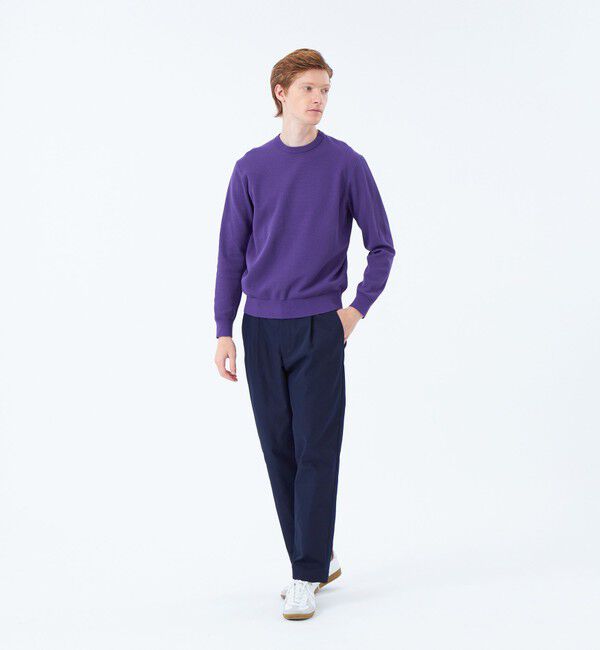 MACKINTOSH PHILOSOPHY「14G カノコ風ジャカード クルーネックニット」|ニット・セーター|