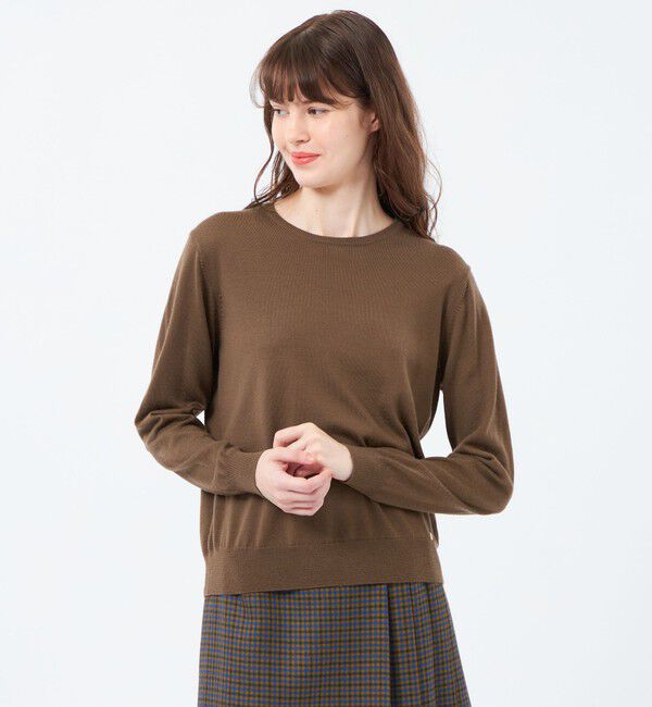 MACKINTOSH PHILOSOPHY「ウォッシャブルファインウールニット」|ニット・セーター|キャメル