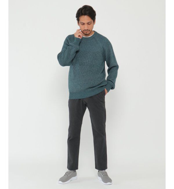 ikka「抗菌アゼクルーネックニット」|プルオーバー|