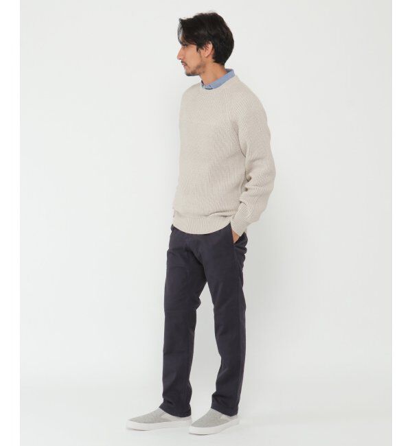ikka「抗菌アゼクルーネックニット」|プルオーバー|