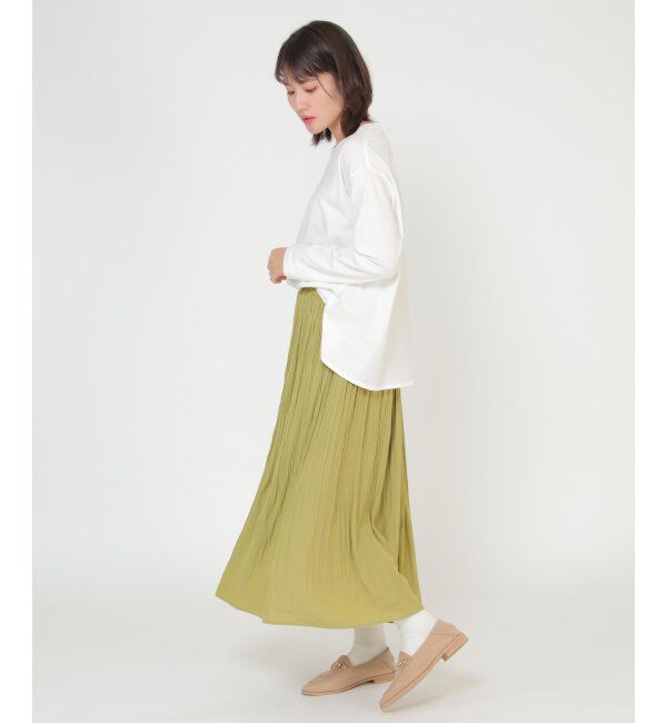 ikka「【ヒルナンデス紹介商品】割繊(かっせん)消しプリーツスカート」|スカート|