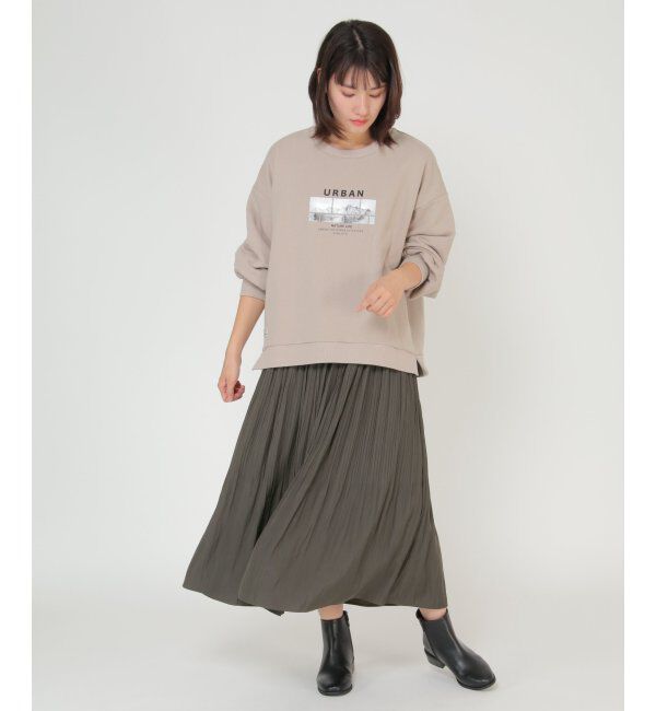 ikka「【ヒルナンデス紹介商品】割繊(かっせん)消しプリーツスカート」|スカート|