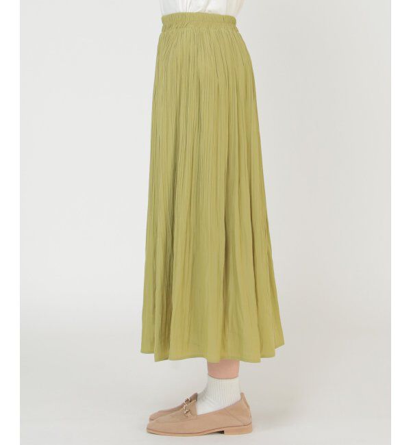 ikka「【ヒルナンデス紹介商品】割繊(かっせん)消しプリーツスカート」|スカート|
