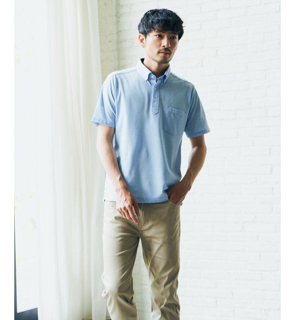 IKKA LOUNGE「ALTIMA ボタンダウンポロシャツ」|Tシャツ・カットソー|