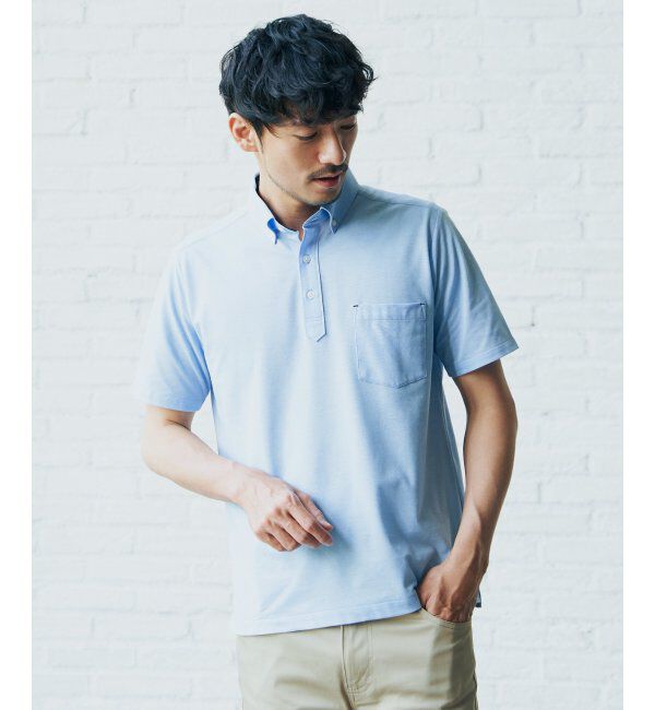 IKKA LOUNGE「ALTIMA ボタンダウンポロシャツ」|Tシャツ・カットソー|