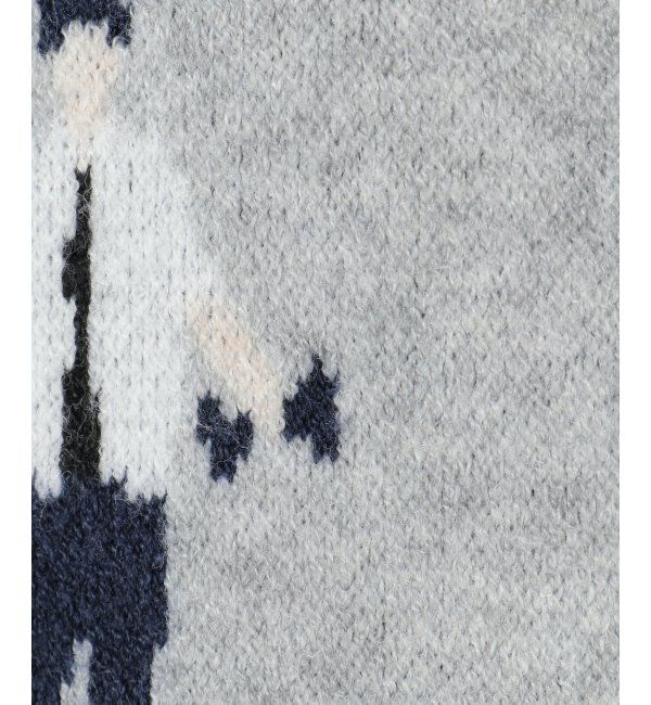 ikka「【洗濯機で洗える】Wジャガードニット-PLAY」|プルオーバー|