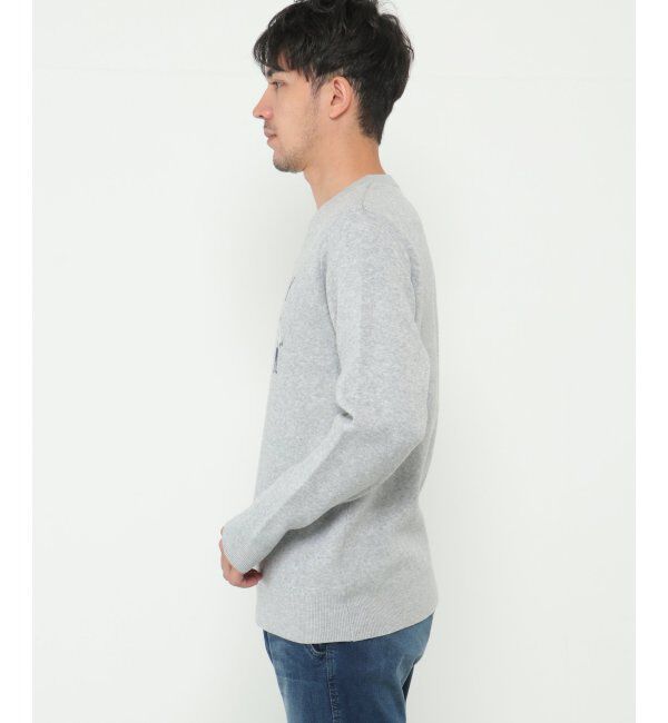 ikka「【洗濯機で洗える】Wジャガードニット-PLAY」|プルオーバー|