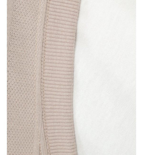 ikka「ランダムジャガードフェイクベストロンT」|Tシャツ・カットソー|