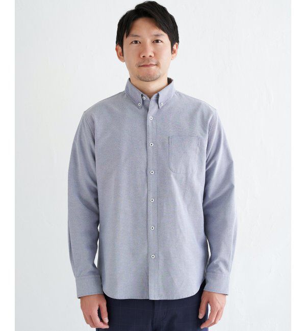 ikka「イージーケアオックスボタンダウンシャツ」|シャツ・ブラウス|