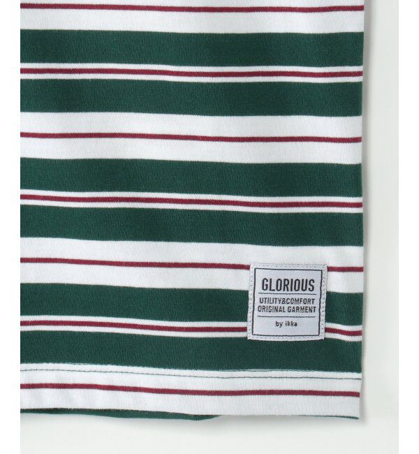 ikka kids「切り替えボーダーラガーTシャツ（120~160cm）」|Tシャツ・カットソー|