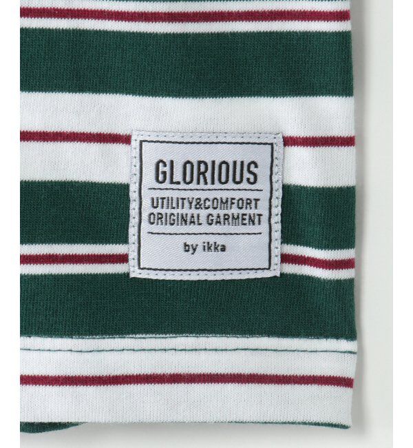 ikka kids「切り替えボーダーラガーTシャツ（120~160cm）」|Tシャツ・カットソー|