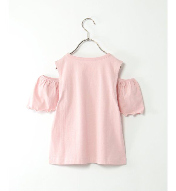 ikka kids「USAコットン メロー肩開きTシャツ（120~160cm）」|Tシャツ・カットソー|