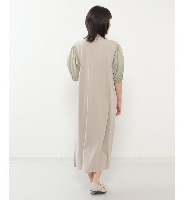 ikka「袖切り替えカットワンピース」|ワンピース|