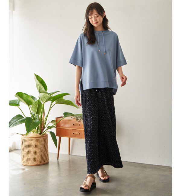 ikka「さらっとプリーツワイドパンツ」|その他|