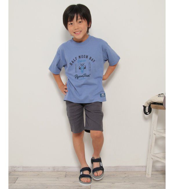 ikka kids「USAコットン サーフテイストプリントTシャツ（120~160cm）」|Tシャツ・カットソー|