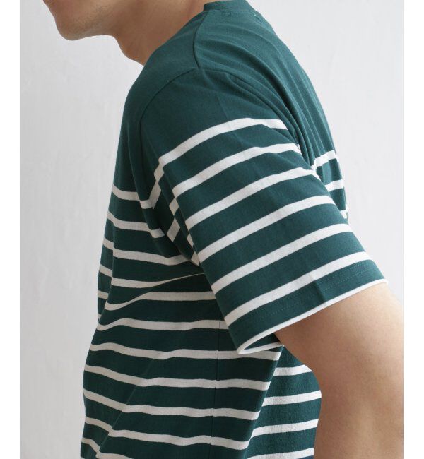 ikka「ボルテックスパネルボーダーＴ」|Tシャツ・カットソー|