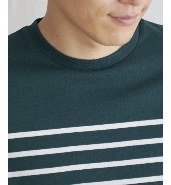 ikka「ボルテックスパネルボーダーＴ」|Tシャツ・カットソー|