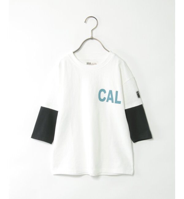 ikka kids「7分袖レイヤードTシャツ（120~160cm）」|Tシャツ・カットソー|