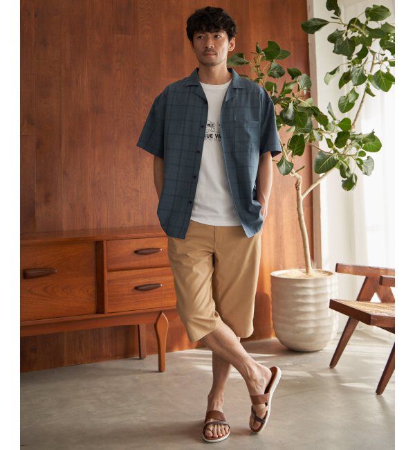 ikka「カメラマンサガラ刺繍Tシャツ」|Tシャツ・カットソー|