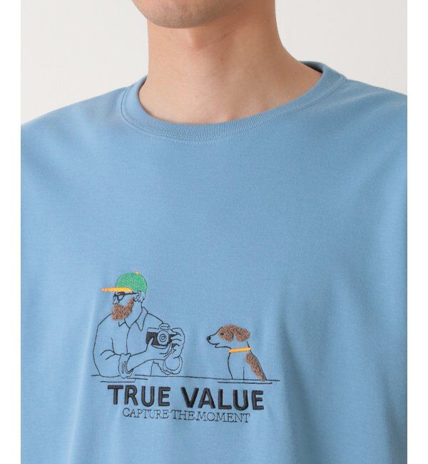 ikka「カメラマンサガラ刺繍Tシャツ」|Tシャツ・カットソー|