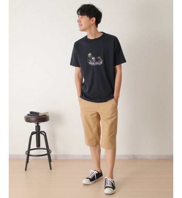 ikka「カメラマンサガラ刺繍Tシャツ」|Tシャツ・カットソー|