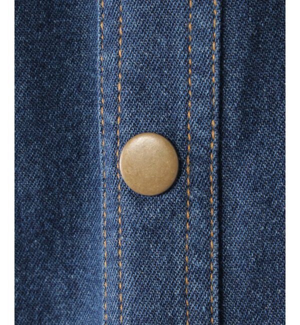 ikka kids「フリンジ前ボタンデニムスカート（120~160cm）」|スカート|