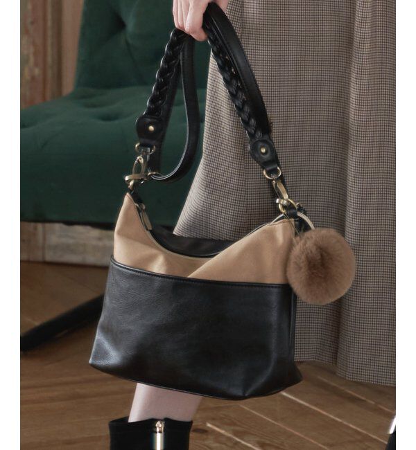 ikka「2WAYバイカラーダブルフェイスショルダーバッグ」|その他|