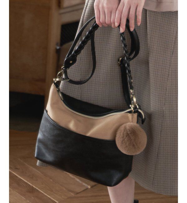 ikka「2WAYバイカラーダブルフェイスショルダーバッグ」|その他|