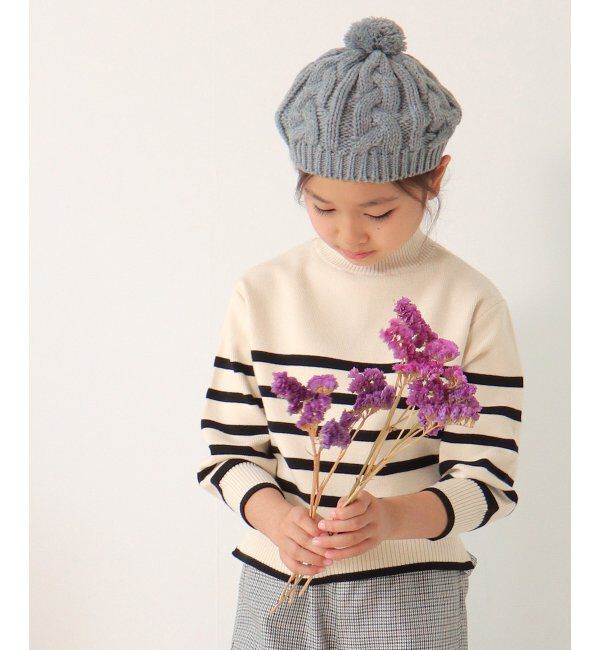 ikka kids「ケーブルニットベレー帽」|その他|