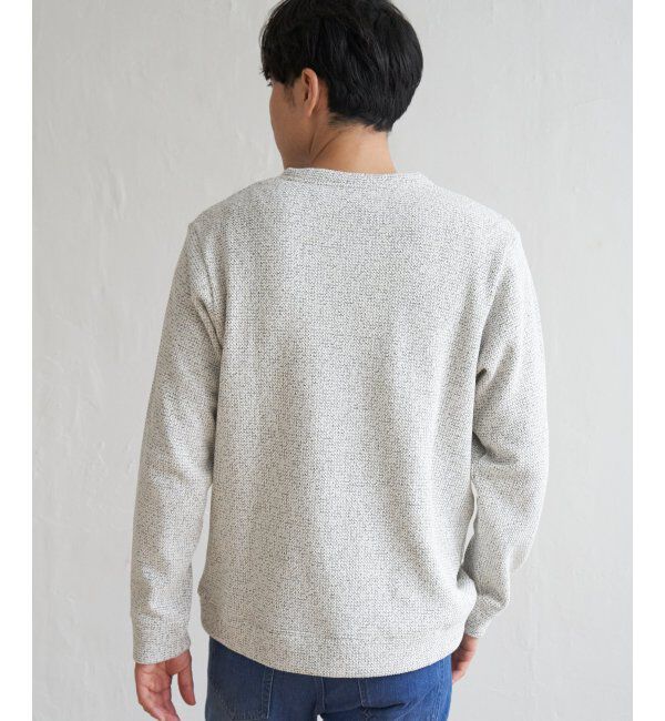 ikka「メランジ鹿の子裏起毛プルオーバー」|パーカー|