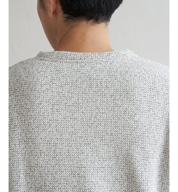 ikka「メランジ鹿の子裏起毛プルオーバー」|パーカー|