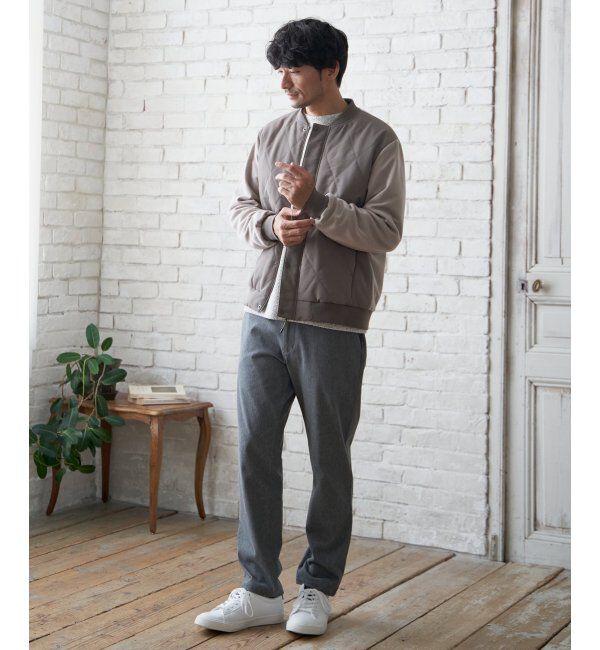 ikka「メランジ鹿の子裏起毛プルオーバー」|パーカー|