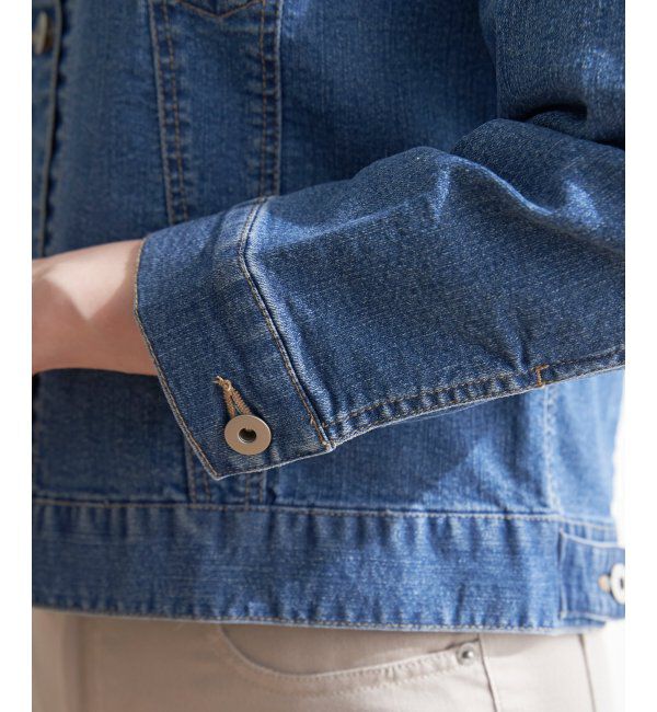 ikka「ストレッチノーカラーデニムGジャン」|その他|