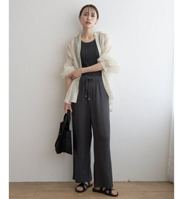 ikka「バックシャーリングシアーシャツ」|シャツ・ブラウス|