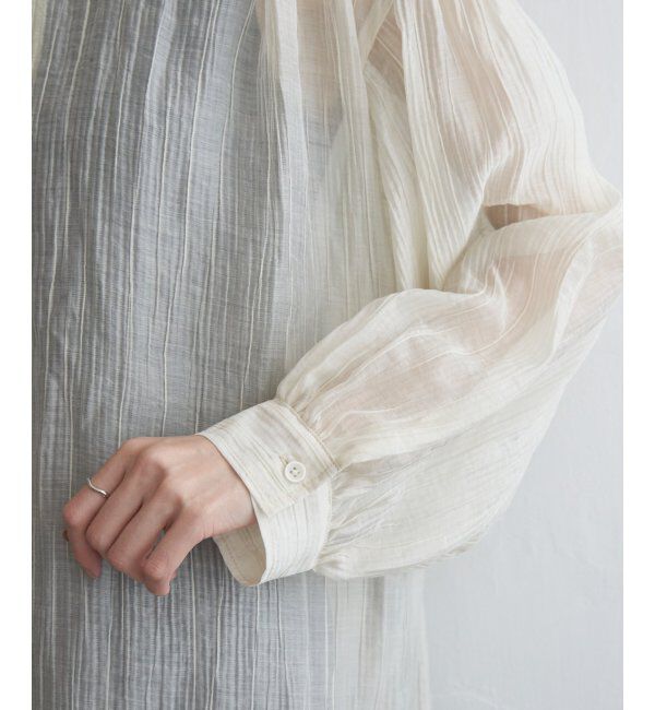 ikka「バックシャーリングシアーシャツ」|シャツ・ブラウス|