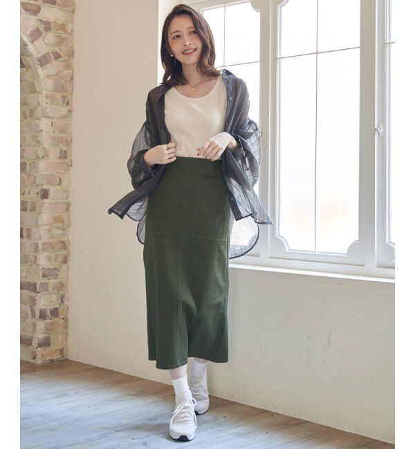 ikka「バックシャーリングシアーシャツ」|シャツ・ブラウス|