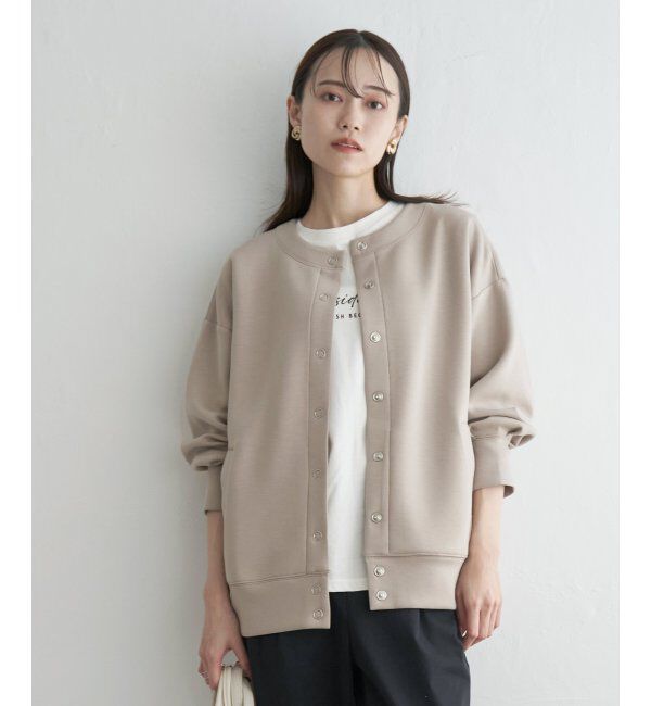 ikka「GOKU楽ダンボールカーディガン」|カーディガン|ベージュ