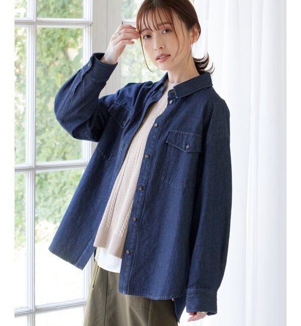 ikka「オーバーシャツ」|シャツ・ブラウス|